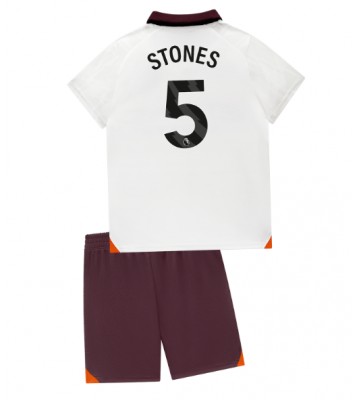 Manchester City John Stones #5 Replica Away Stadium Kit for Kids 2023-24 Short Sleeve (+ pants)